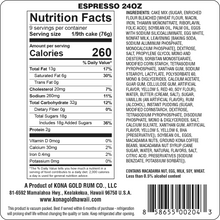 Kona Coffee Espresso Rum Cake 6 oz